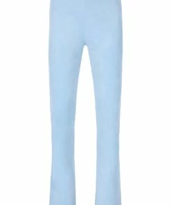 JUICY COUTURE COOL BLUE VELOUR DIAMANTE FLARED PANTS