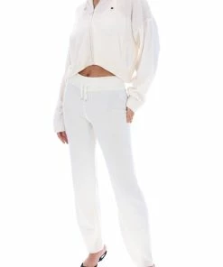 JUICY COUTURE HOODIES & TRACK TOPS CREAM CASHMERE BLEND KNITTED HOODIE