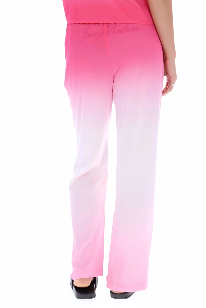 JUICY COUTURE PINK OMBRE SATIN PYJAMA TROUSERS BOTTOMS