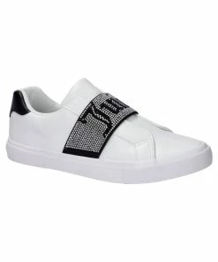 JUICY COUTURE WHITE DIAMANTE SLIP ON TRAINER FOOTWEAR