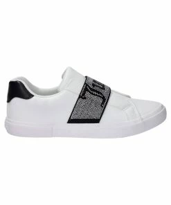 JUICY COUTURE WHITE DIAMANTE SLIP ON TRAINER FOOTWEAR