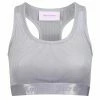 Juicy Couture UK SLEET RIBBED VELOUR RACER BRA TOPS