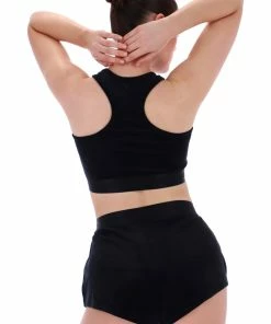 JUICY COUTURE BOTTOMS BLACK RIBBED VELOUR FLARED SHORTS