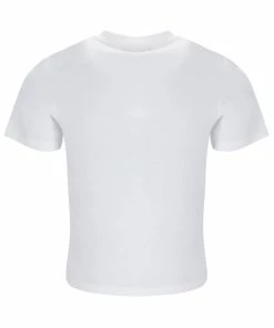 JUICY COUTURE WHITE FANTASY FLORAL GRAPHIC GIRLFRIEND TEE TOPS