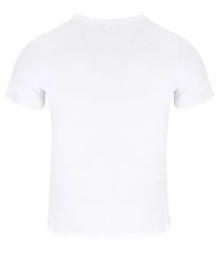 JUICY COUTURE TOPS WHITE DIAMANTE SHORT SLEEVE SLOGAN TEE