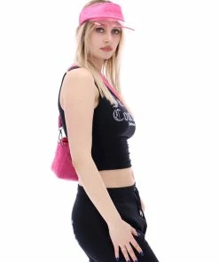 JUICY COUTURE BLACK J'ADORE DIAMANTE TANK