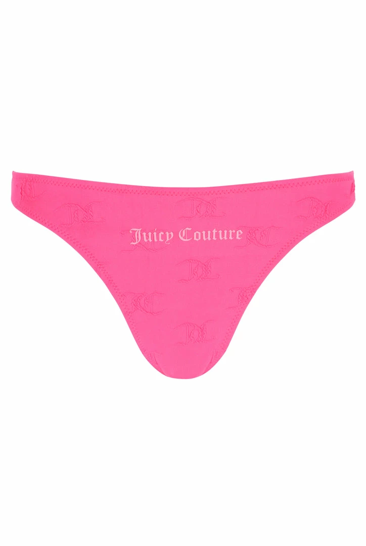 JUICY COUTURE FLURO PINK MONOGRAM BIKINI SET