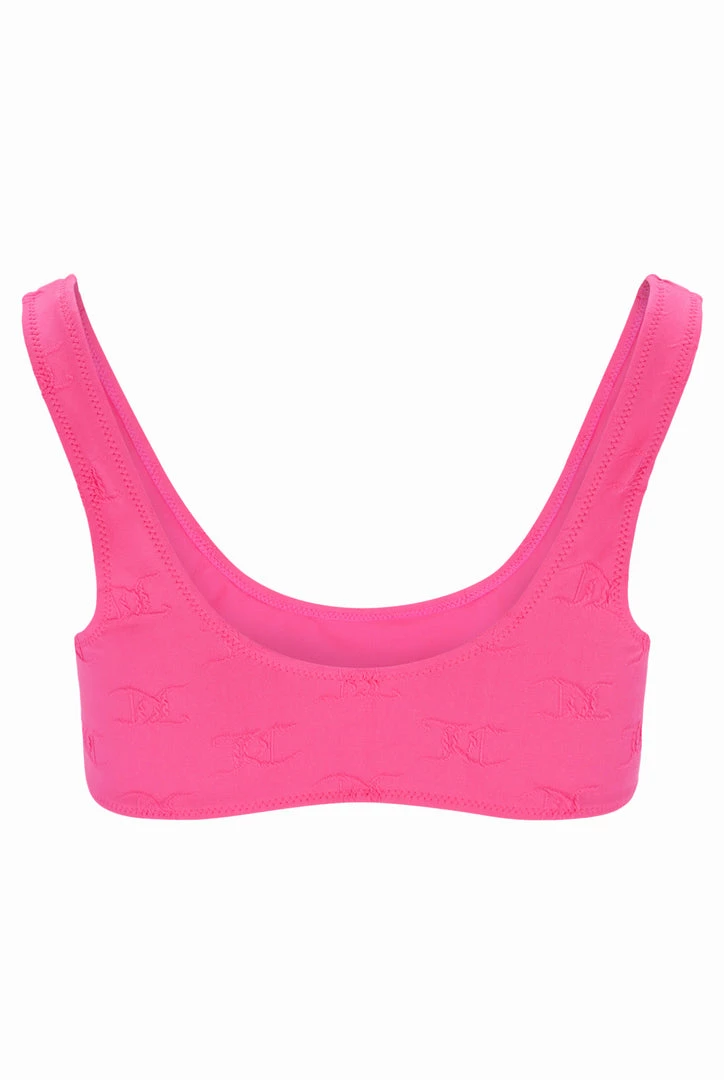 JUICY COUTURE FLURO PINK MONOGRAM BIKINI SET