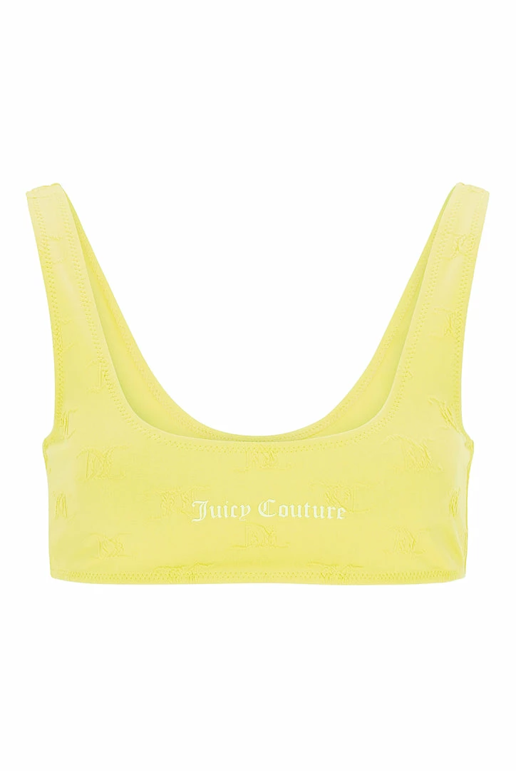 JUICY COUTURE YELLOW PEAR MONOGRAM BIKINI SET SPRING SUMMER '22 COLLECTION