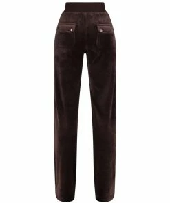 JUICY COUTURE TRACKSUITS JAVA CLASSIC VELOUR DEL RAY POCKETED BOTTOMS