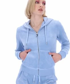 JUICY COUTURE DELLA ROBIA CLASSIC VELOUR ROBERTSON HOODIE