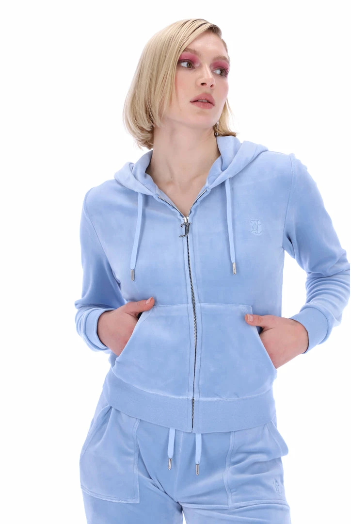 JUICY COUTURE DELLA ROBIA CLASSIC VELOUR ROBERTSON HOODIE