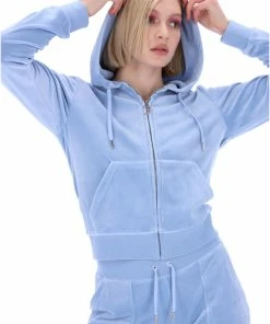 JUICY COUTURE DELLA ROBIA CLASSIC VELOUR ROBERTSON HOODIE