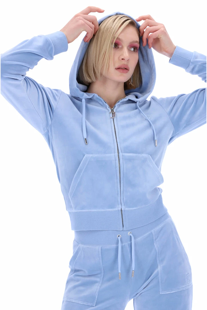 JUICY COUTURE DELLA ROBIA CLASSIC VELOUR ROBERTSON HOODIE
