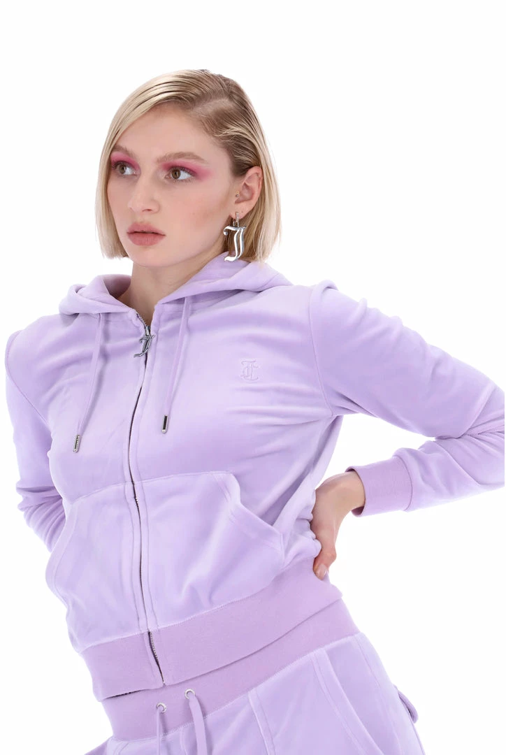 JUICY COUTURE TRACKSUITS PASTEL LILAC CLASSIC VELOUR DEL RAY POCKETED BOTTOMS
