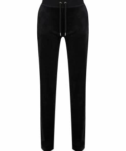JUICY COUTURE TRACKSUITS BLACK CLASSIC VELOUR DEL RAY BOTTOMS