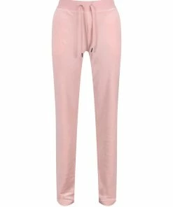 JUICY COUTURE PALE PINK CLASSIC VELOUR DEL RAY BOTTOMS TRACKSUITS