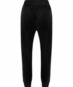 JUICY COUTURE TRACKSUITS BLACK CLASSIC VELOUR CUFFED JOGGER