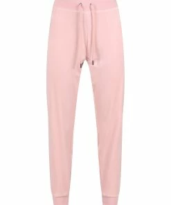 JUICY COUTURE PALE PINK CLASSIC VELOUR CUFFED JOGGER