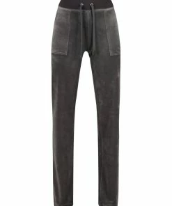 JUICY COUTURE TOP HAT CLASSIC VELOUR DEL RAY POCKETED BOTTOMS TRACKSUITS