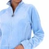 JUICY COUTURE POWDER BLUE VELOUR DIAMANTE TRACKTOP TRACKSUITS