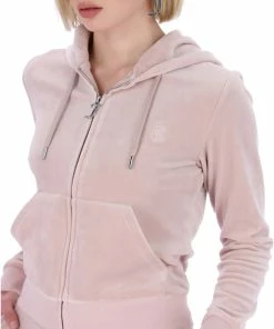 JUICY COUTURE TRACKSUITS SHADOW GREY CLASSIC VELOUR ROBERTSON HOODIE