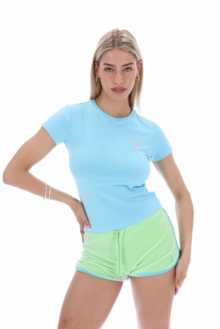 JUICY COUTURE PETIT FOUR DIAMANTE JC GIRLFRIEND TEE
