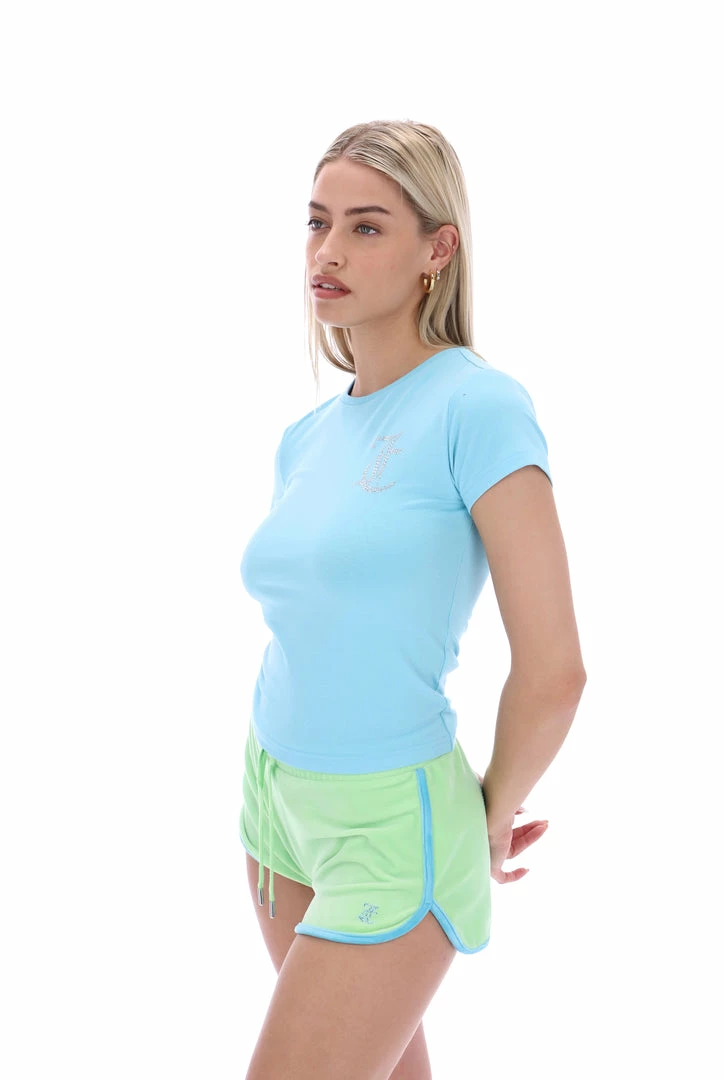 JUICY COUTURE PETIT FOUR DIAMANTE JC GIRLFRIEND TEE