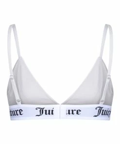 JUICY COUTURE GREY VELVET LOUNGE TRIANGLE BRA LINGERIE & NIGHTWEAR