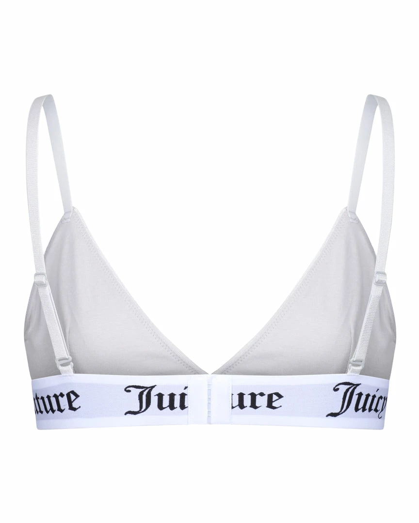 JUICY COUTURE GREY VELVET LOUNGE TRIANGLE BRA LINGERIE & NIGHTWEAR