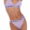JUICY COUTURE TOPS PASTEL LILAC MESH LOUNGE TRIANGLE BRA