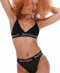 JUICY COUTURE BLACK MESH LOUNGE KNICKER