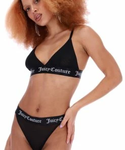 JUICY COUTURE BLACK MESH LOUNGE KNICKER