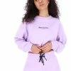 JUICY COUTURE PASTEL LILAC BOXY CROP SWEATSHIRT TRACKSUITS