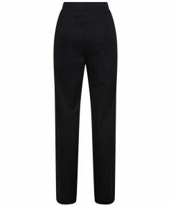 JUICY COUTURE BLACK TWILL TRICOT TRACK PANT TRACKSUITS