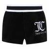 JUICY COUTURE TRACKSUITS BLACK BOYFRIEND VELOUR SHORTS