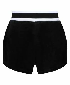 JUICY COUTURE TRACKSUITS BLACK BOYFRIEND VELOUR SHORTS
