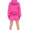 JUICY COUTURE PINK GLO LIGHTWEIGHT RUNNING SHORTS TRACKSUITS