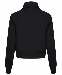 JUICY COUTURE BLACK JACQUARD TRICOT TRACK JACKET