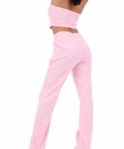 JUICY COUTURE ALMOND BLOSSOM JACQUARD TERRY TOWELLING BANDEAU