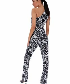 JUICY COUTURE MONOCHROME WAVE PRINT TANK TOPS