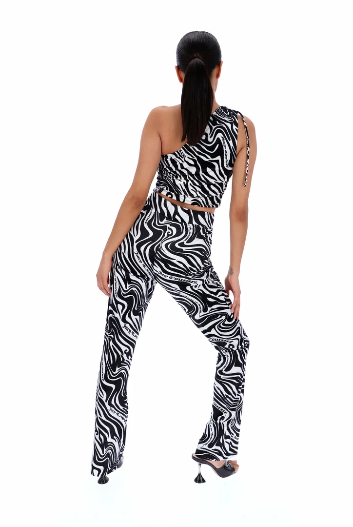 JUICY COUTURE MONOCHROME WAVE PRINT TANK TOPS