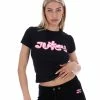 JUICY COUTURE NEW IN BLACK JUICY BUBBLE GIRLFRIEND TEE