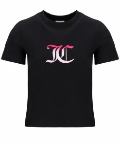 JUICY COUTURE BLACK GIRLFRIEND OMBRE GRAPHIC TEE