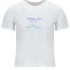 JUICY COUTURE WHITE GIRLFRIEND OMBRE GRAPHIC TEE TOPS