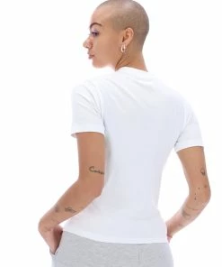 JUICY COUTURE WHITE GIRLFRIEND OMBRE GRAPHIC TEE TOPS