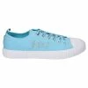 JUICY COUTURE FOOTWEAR POWDER BLUE CANVAS TRAINER