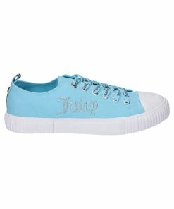 JUICY COUTURE FOOTWEAR POWDER BLUE CANVAS TRAINER