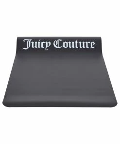 JUICY COUTURE BLACK PU YOGA MAT AND CARRY STRAP