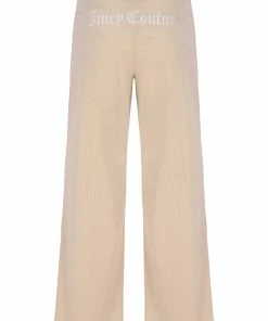JUICY COUTURE BRAZILLIAN SAND RIB LOUNGE VELOUR FLARE PANT BOTTOMS